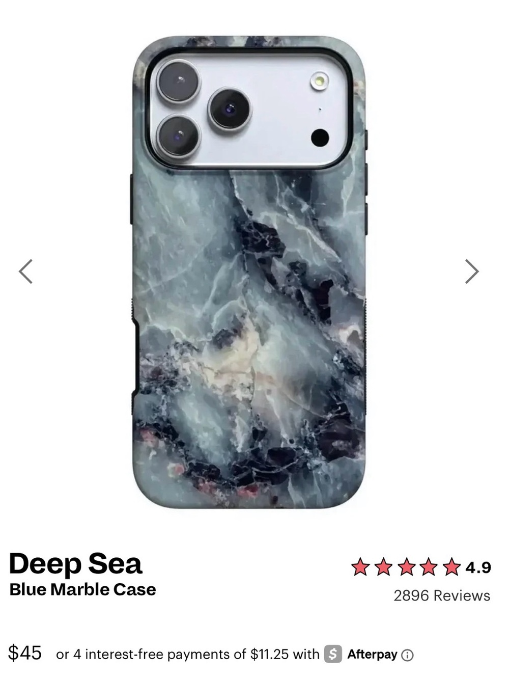 Casely MagSafe iPhone 17 Pro Blue Marble Phone Case